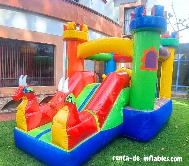 Renta de inflable Dragones Rojos en CDMX — fiestas infantiles