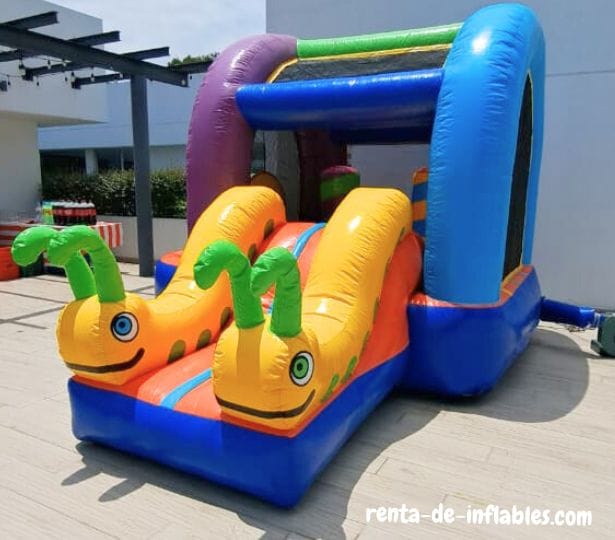 Renta de inflable Gusanitos en CDMX — fiestas infantiles
